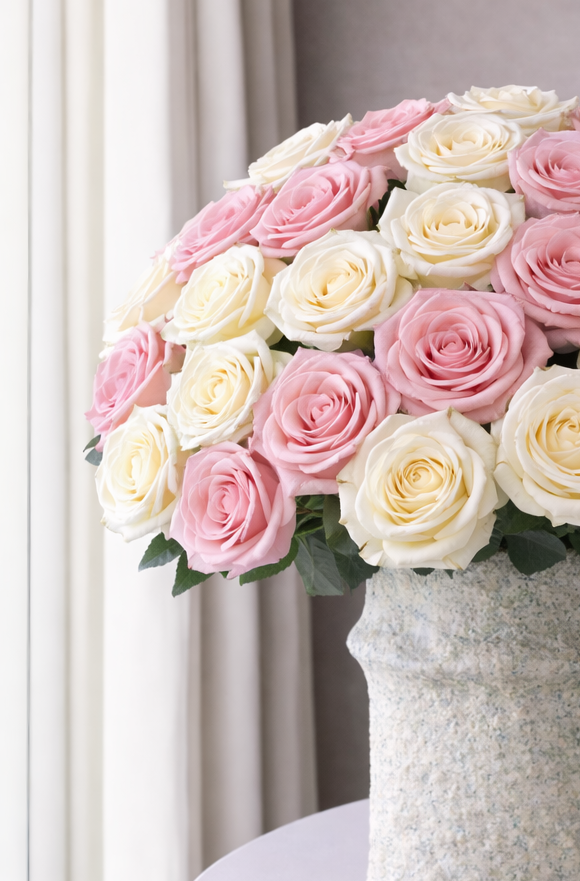 Rosenstrauß in Rosa Weiss