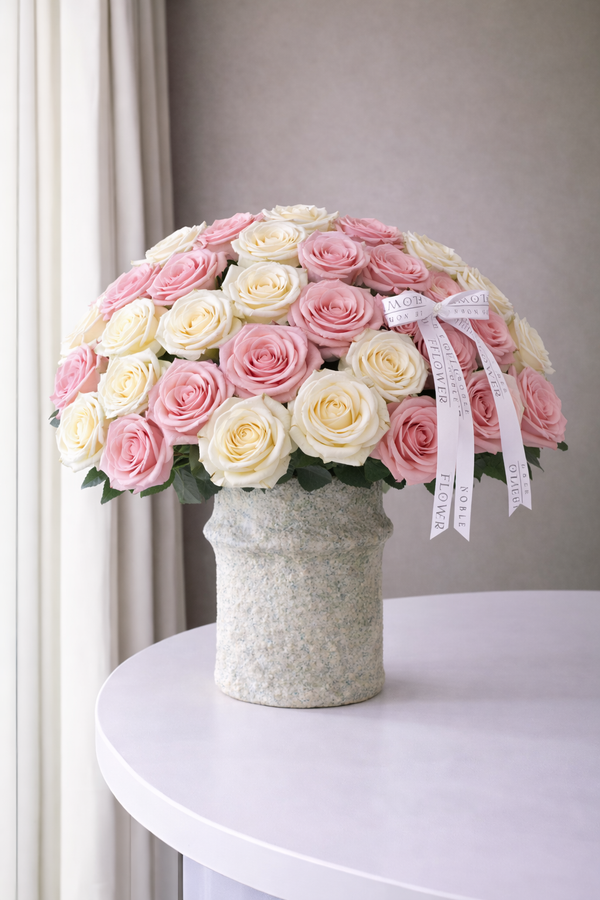 Rosenstrauß in Rosa Weiss